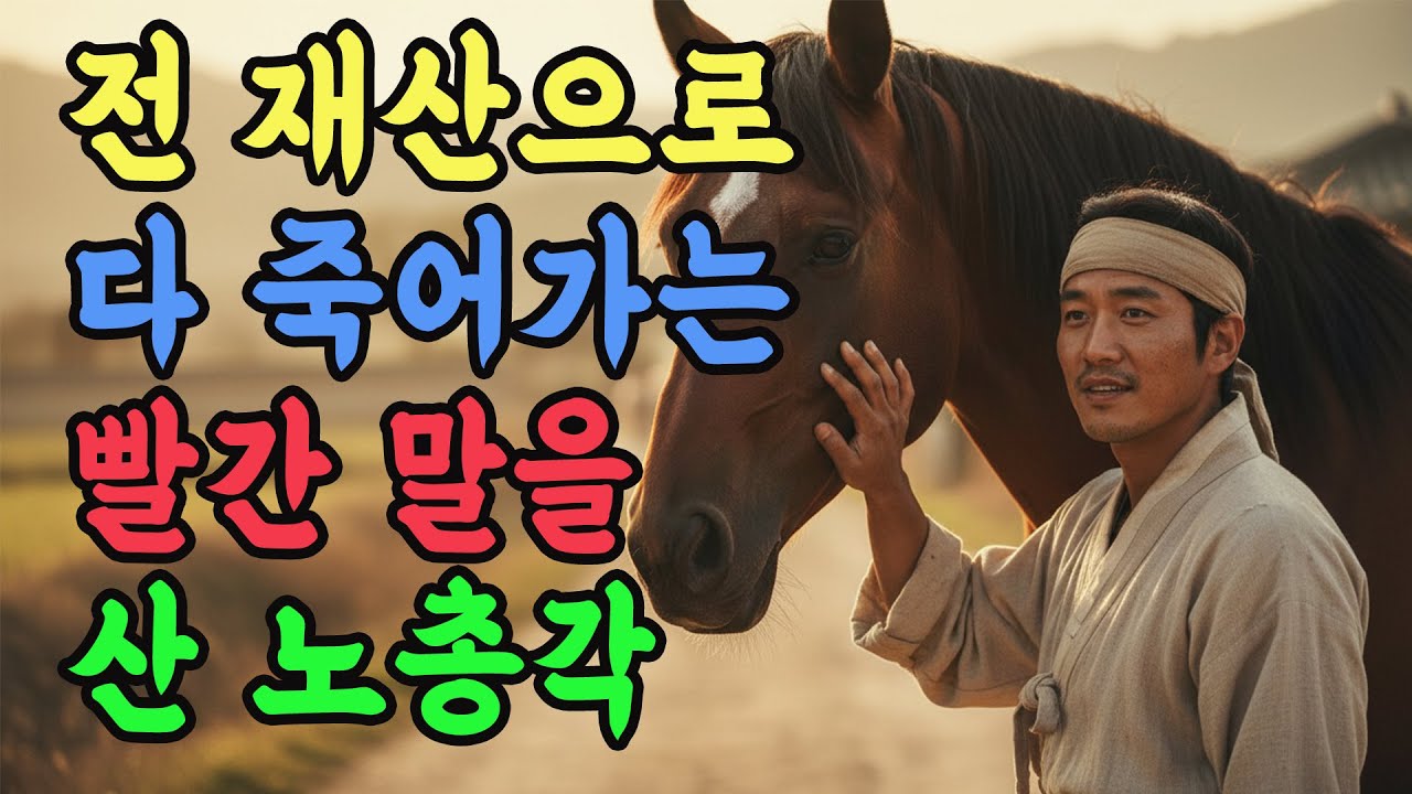 전 재산을 털어 다 죽어가는 빨간 말을 산 노총각 | 야담 | 민담 | 설화 | 옛날이야기 | 사극풍