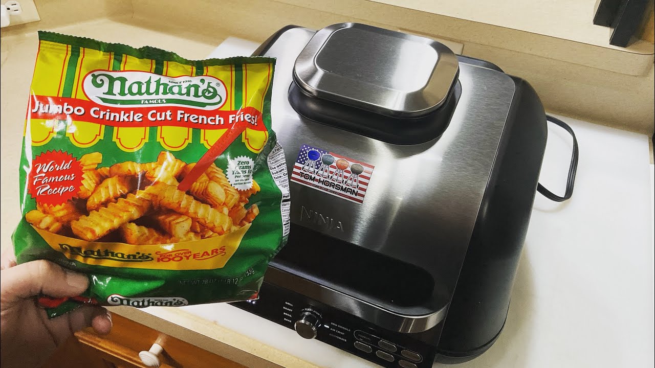 Awesome Nathan&rsquo;s Crinkle Cut French Fry&rsquo;s on The Ninja 7 In 1 Grill, Griddle, Air Fryer! / Awesome!