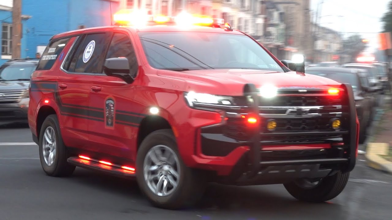 Reading Fire Department Brand New Squad 600, Medic 3 & Reading Police Department Car 7 Responding
