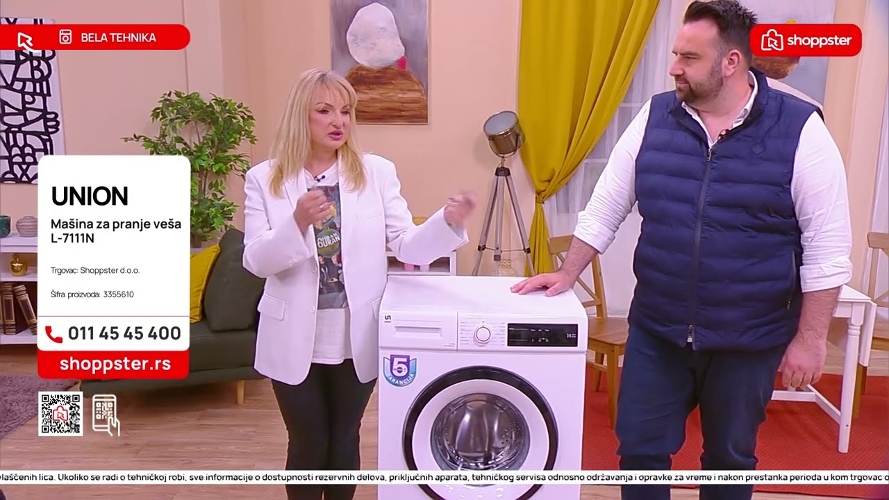 Union ma&scaron;ina za pranje ve&scaron;a | Bela tehnika | Shoppster Srbija