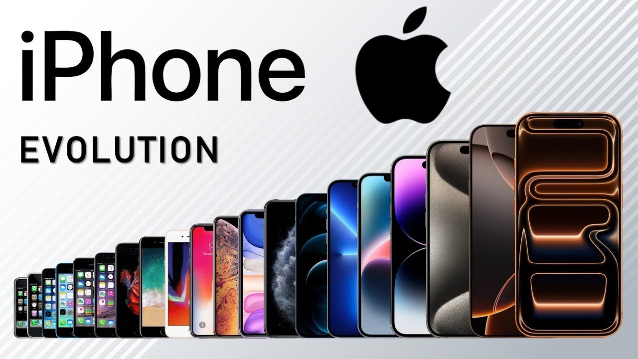Evolution of Apple iPhone From iphone 1 to 17 pro max | 2007 to 2025