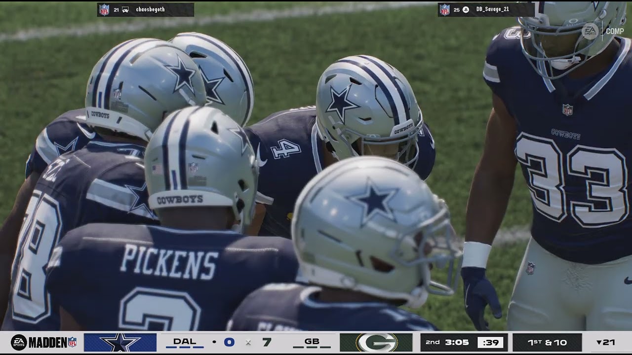 Packers Vs Cowboys Madden NFL 26