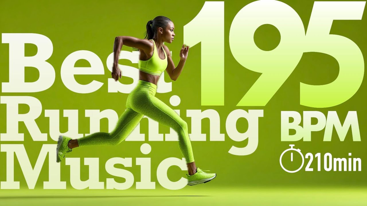 210-Minute 195BPM Running Music | Marathon Training Cardio | Sprint & HIIT Endurance Mix