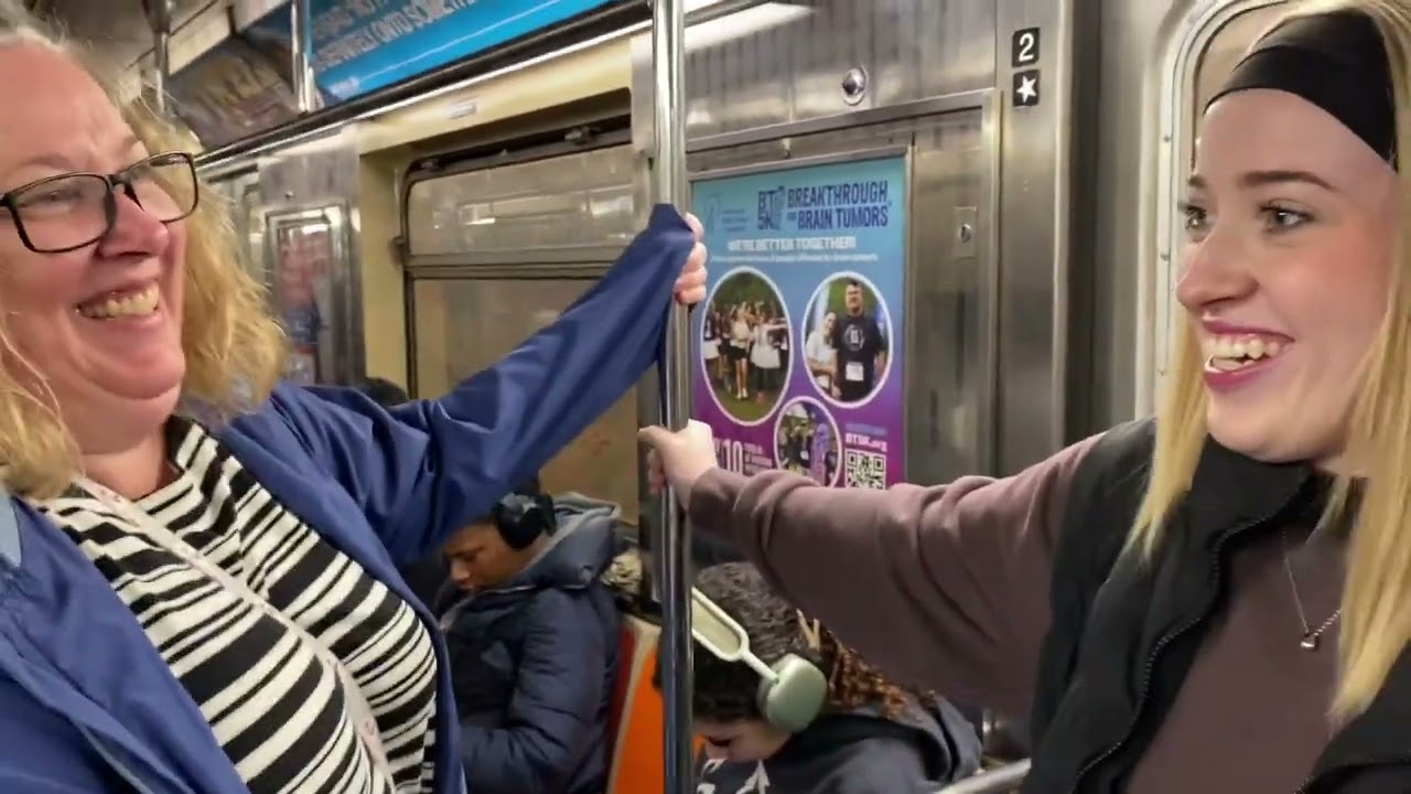 Sam’s 1st subway ride with some elevator ride in New York City @onthatnote