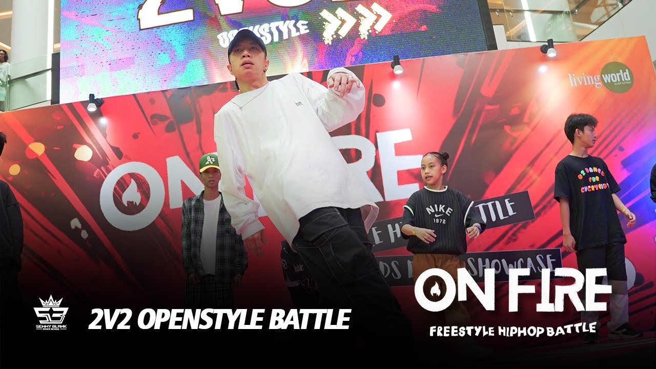 ON FIRE FREESTYLE HIPHOP BATTLE - 2v2 OPEN STYLE TOP 8 - CAKADIDI CREW VS MIYU & JO