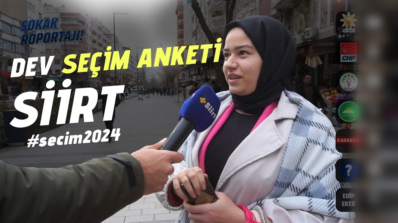 Siirt'te Sayaçlı Seçim Anketi | Belediye Seçimlerini Kim Kazanır?