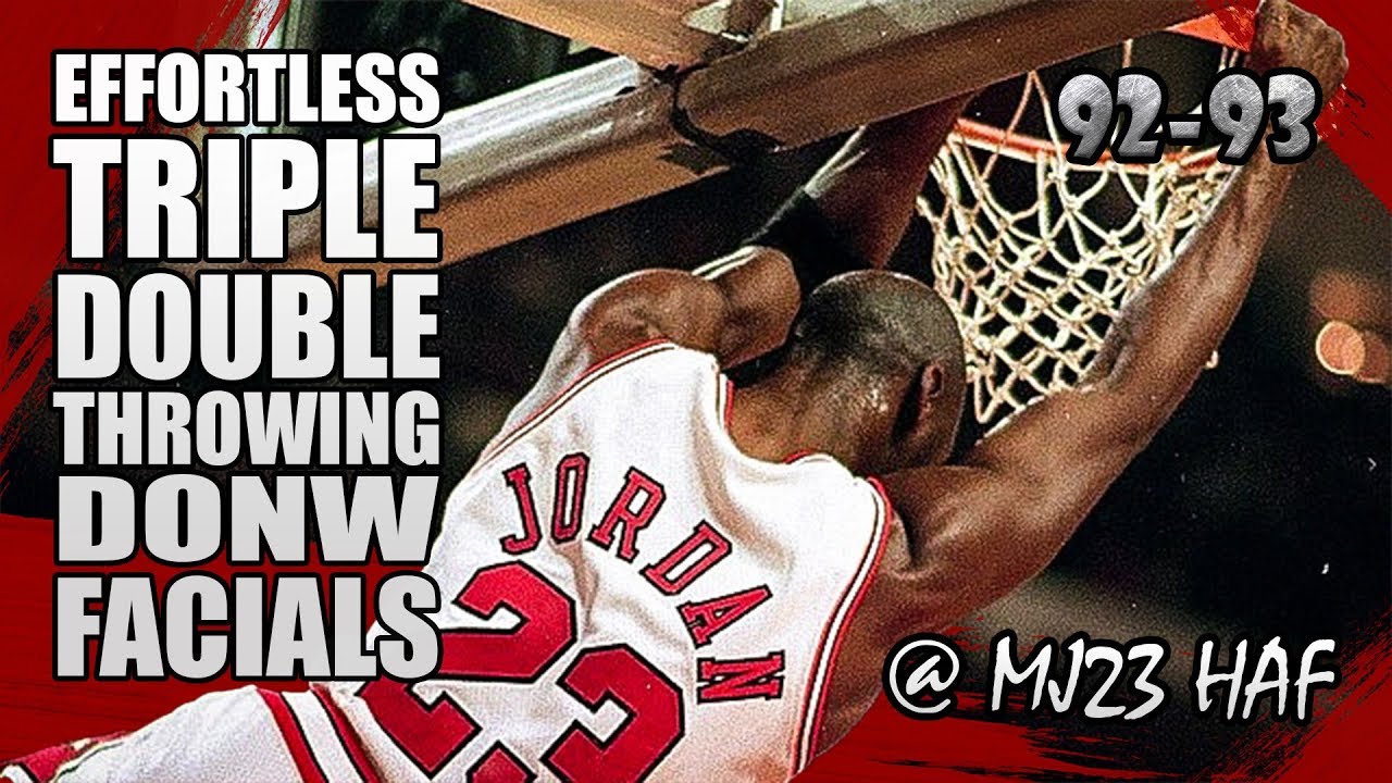 Michael Jordan Highlights vs Cavaliers (1992.12.09) - 28pts, EFFORTLESS TRIPLE DOUBLE!