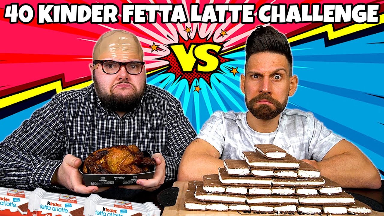 40 KINDER FETTA AL LATTE E UN POLLO DI RINFORZO in compagnia di YOUTUBO ANCHE IO Alias SUPERDEN
