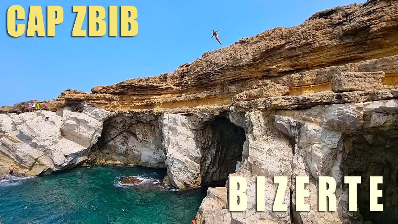 Cap zbib sea, a natural pool - une piscine naturelle - Jwebi, caves at Bizerte Tunisia بحر كاب زبيب