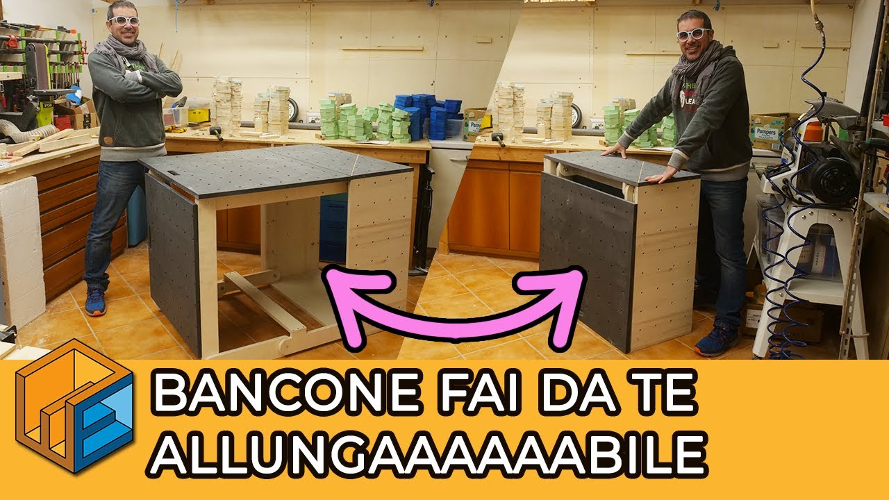 Banco da falegname fai da te allungabile