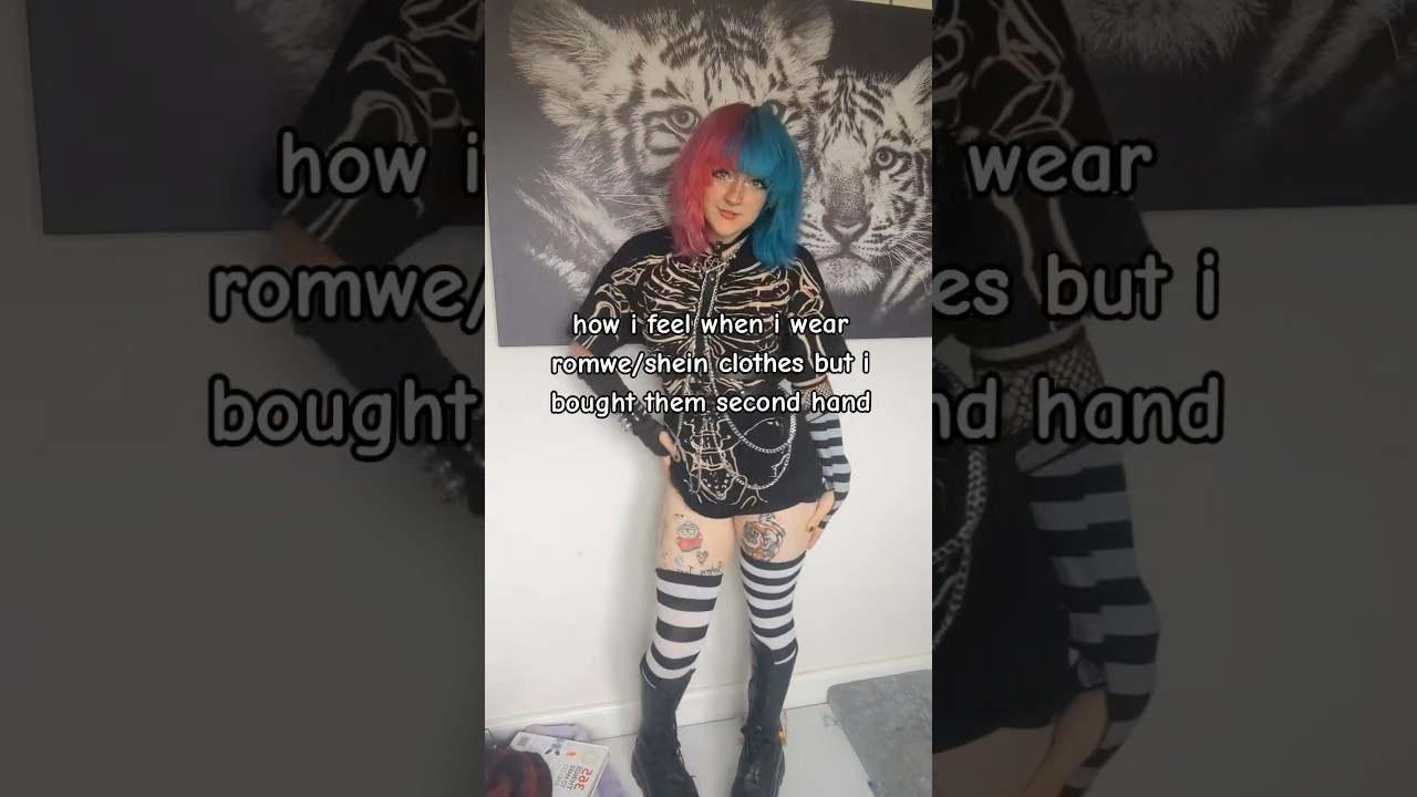 the fast fashion facade #fastfashion #alternativefashion #altgirls #gothicfashion #colorfulhair