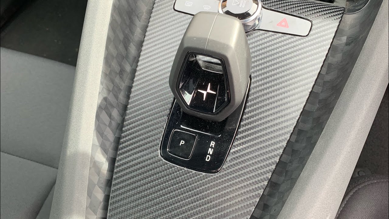Polestar 2 Gear selector trim removal and wrap.