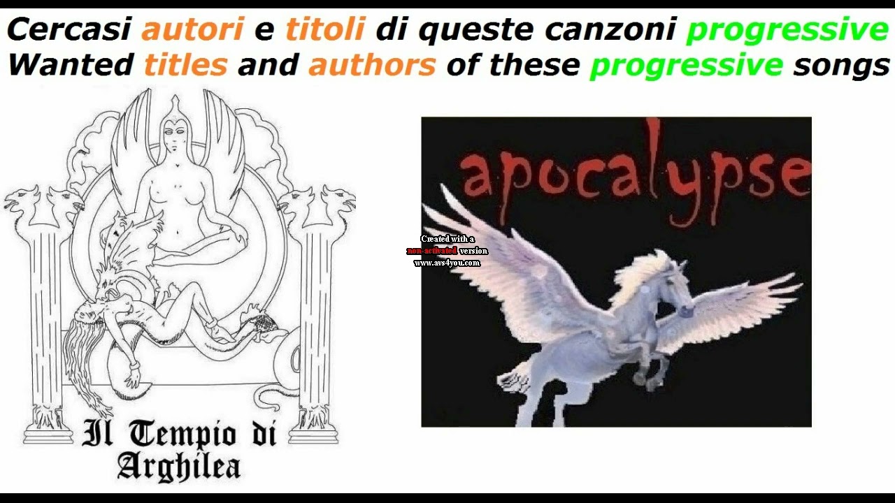 Cercasi titoli e autori di queste canzoni progressive - Wanted titles and authors of these songs