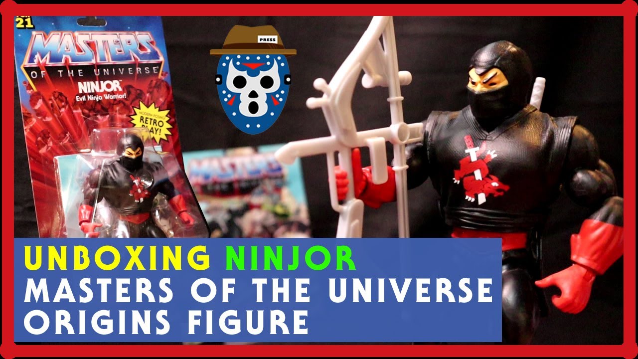 Unboxing NINJOR Masters of the Universe Origins Figure He-Man MOTU