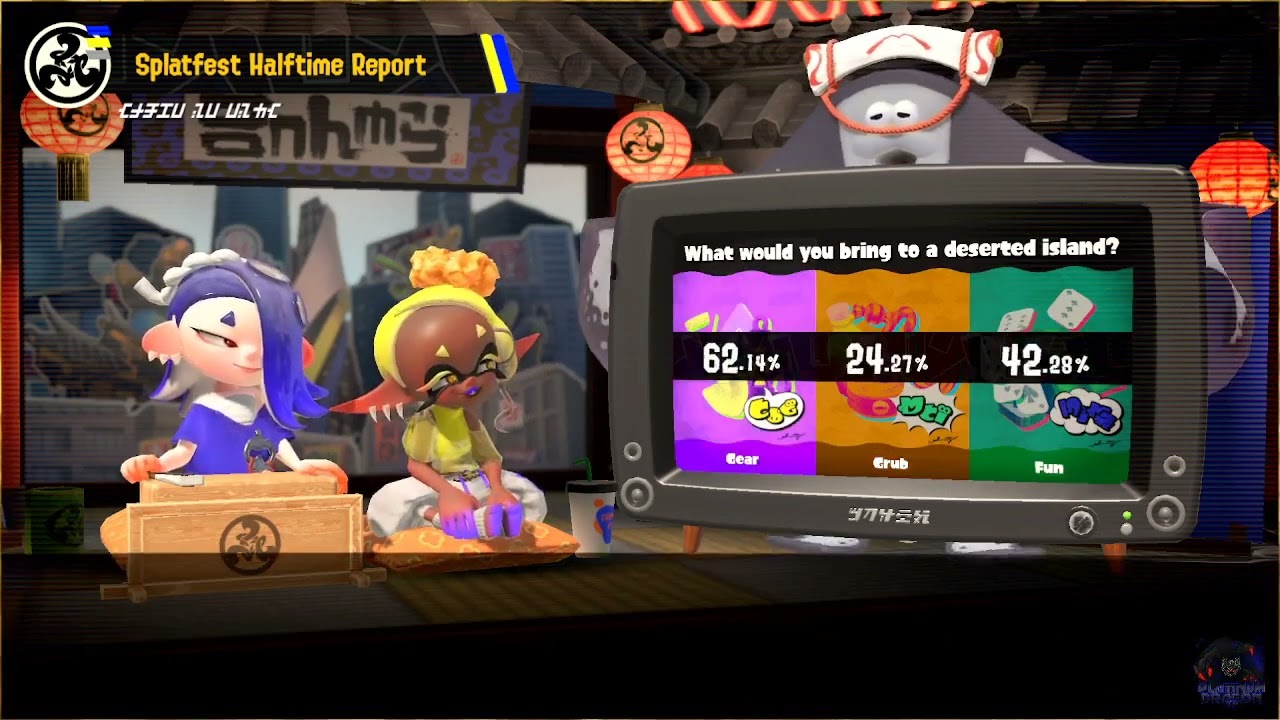 🦑🐙Splatfest Halftime Results! | Gear, Grub, Fun | September 24th, 2022🟣🟠🟢