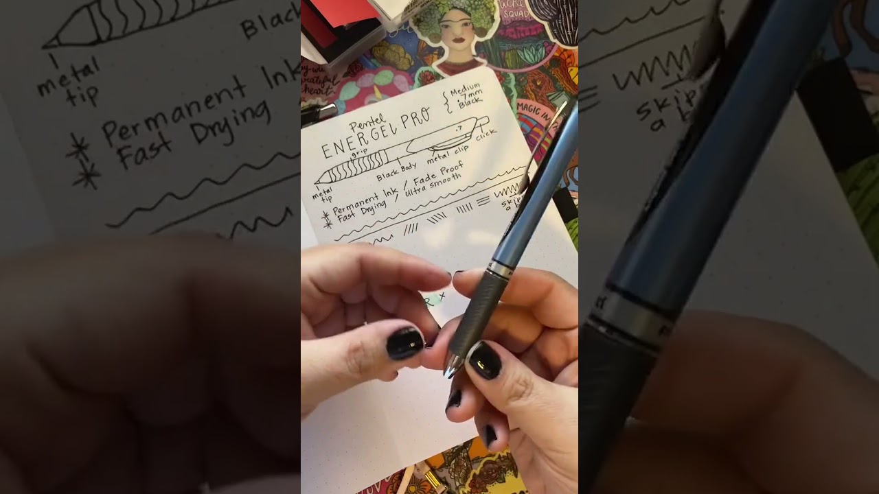 Testing the Pentel Energel Pro vs. Sharpie S Gel #pentok #energel #penlover