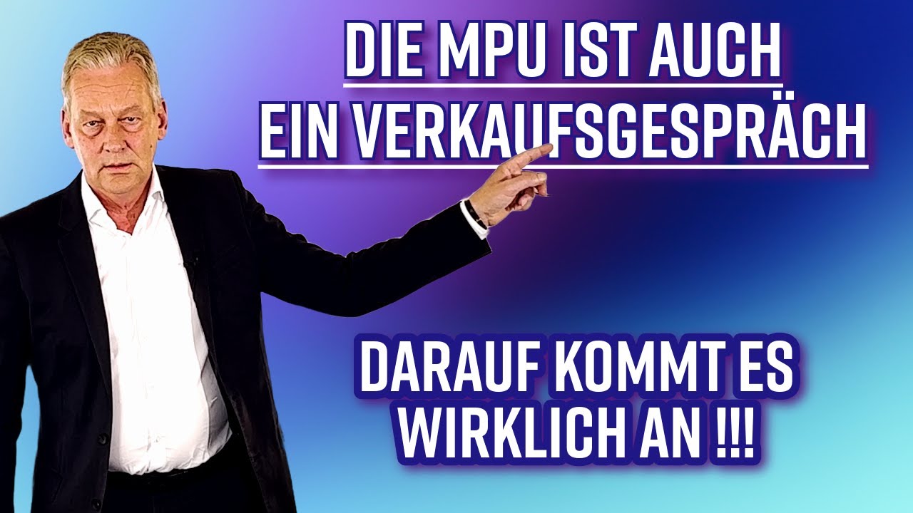 Du bestehst deine MPU viel leichter, wenn du dem MPU Gutachter deine Fahreignung richtig verkaufst.