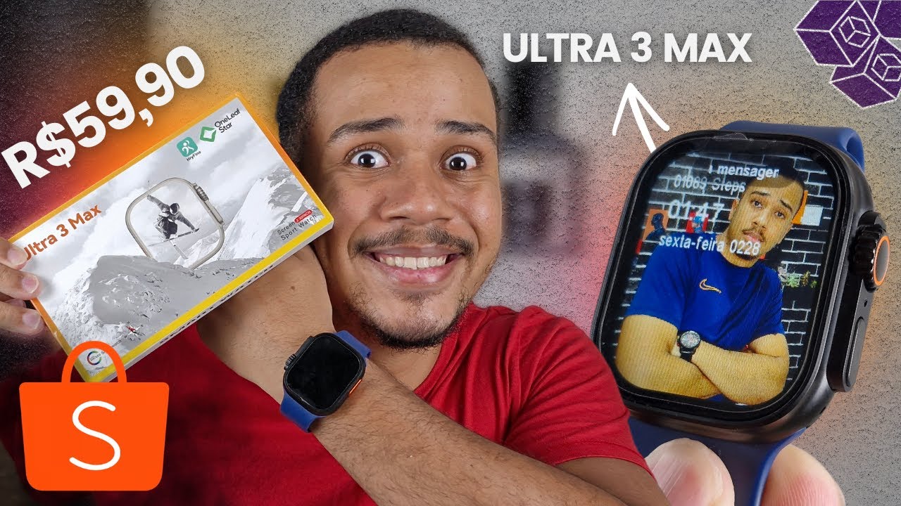 SMARTWATCH ULTRA 3 MAX • REVIEW COMPLETA • TODAS FUNÇÕES DO APLICATIVO E RELÓGIO