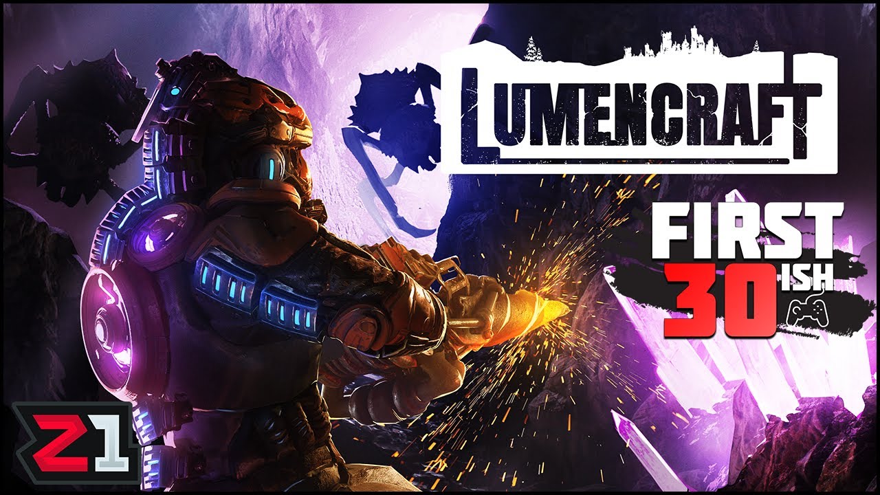 Top Down, Mining, Crafting, Base Building and Waves Of Aliens ! Lumencraft First 30ish