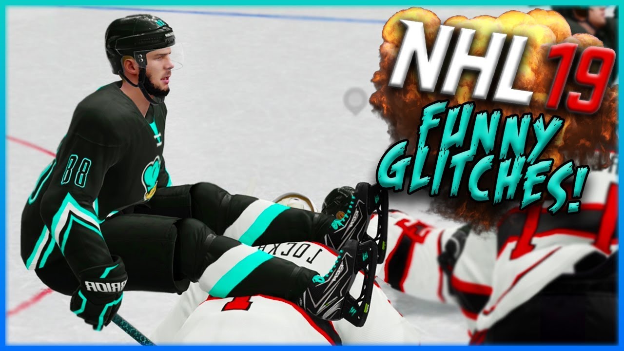 THE FUNNIEST NHL GLITCH I'VE EVER SEEN! 😂 (NHL 19 Funny Glitches, Hits & Moments! #2)