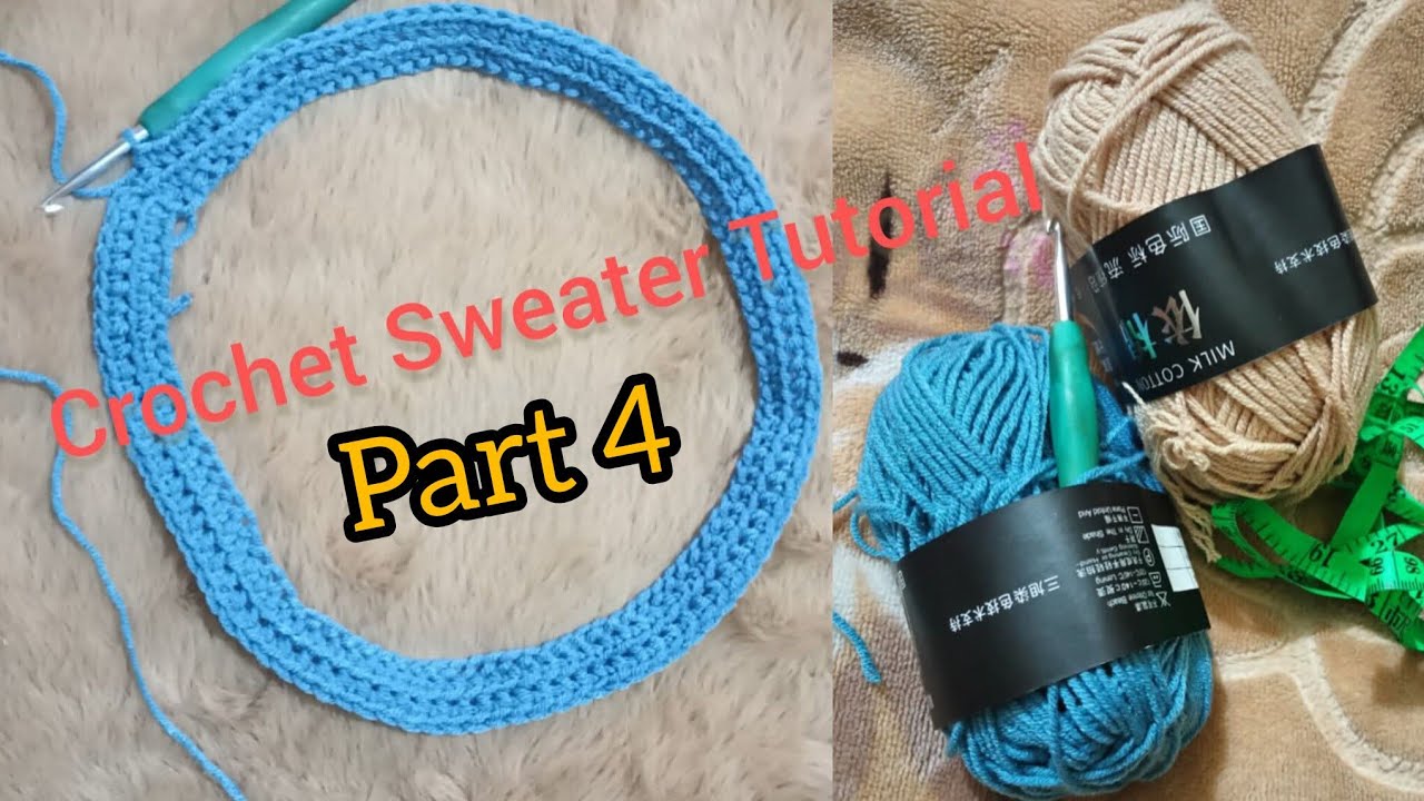 Easy Crochet Sweater Tutorial | Part 4 | Body Pattern | Bangla #viral #shorts #tutorial #crochet 