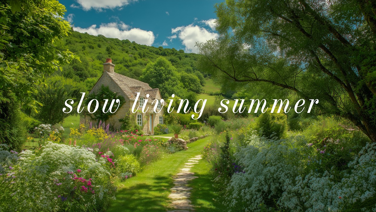 slow living summer playlist 🌸 relaxing piano for calm mornings & quiet life