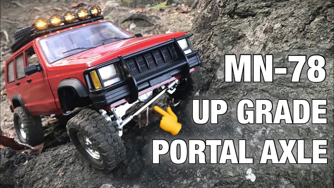 jeep cherokee 4×4 portal axle  up grade deerc rc cars MN78