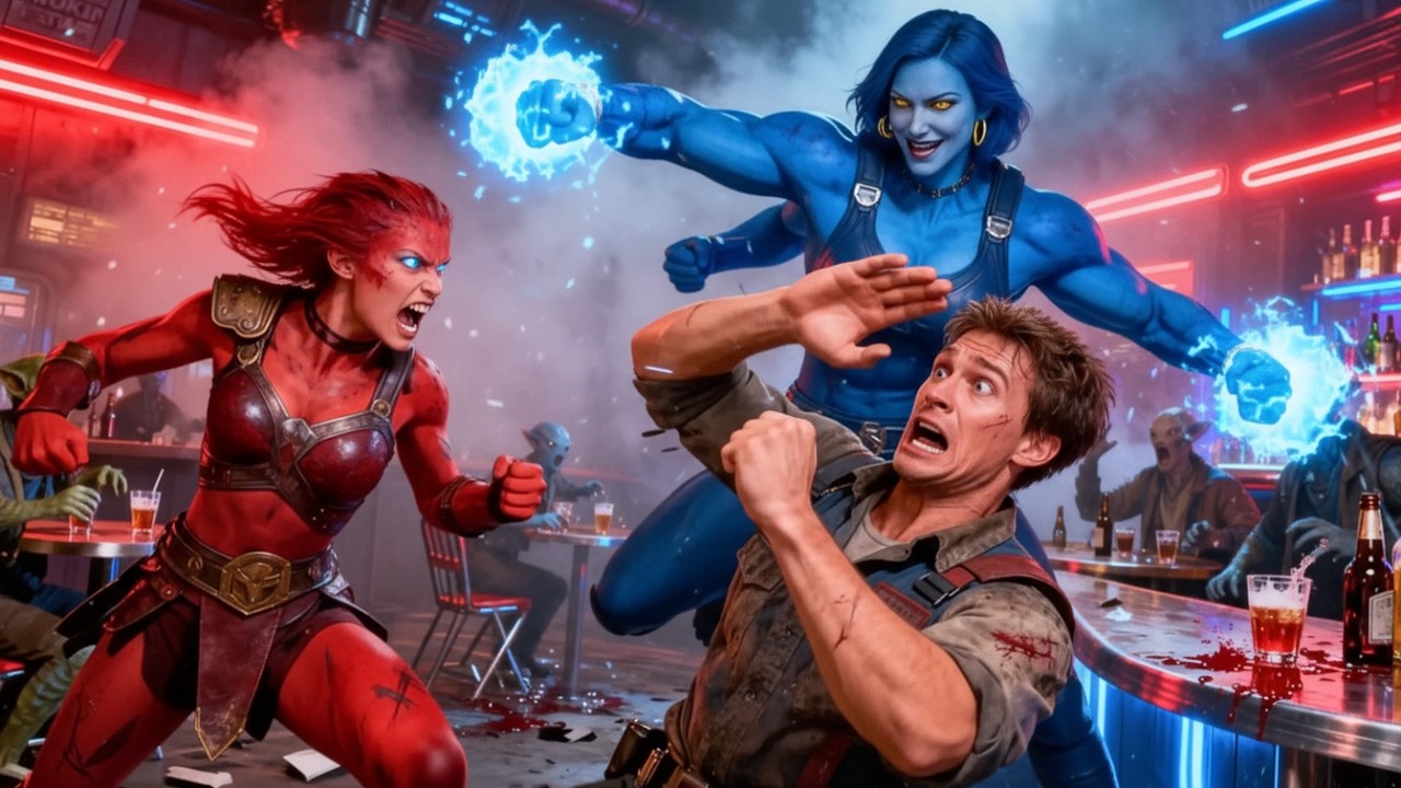 He Provoked a Gladiator in a Bar — But His Four-Armed Wife Stepped In | HFY Sci-Fi Story