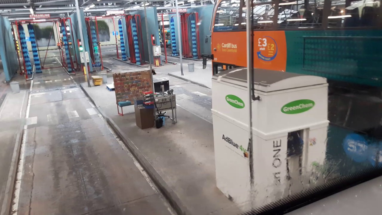 Cardiff Bus Depot tour 30 October 2016 & bus wash!