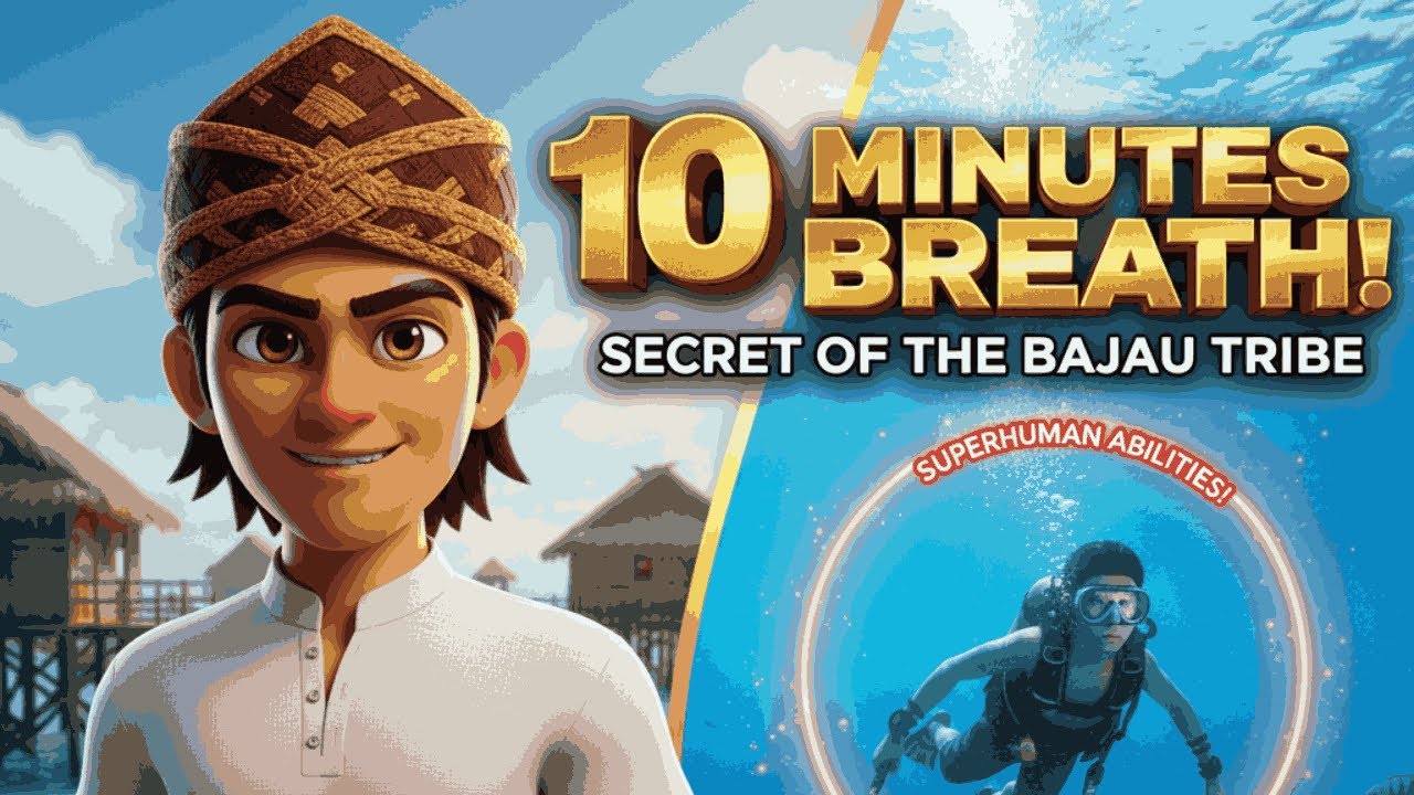 Superhumans of the Sea! 🌊 How the Bajo Tribe Swims Underwater for 10 Minutes | INDONESIA