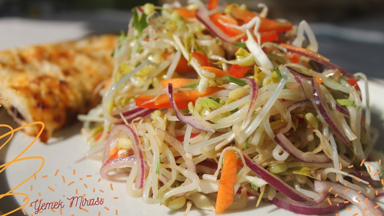 Taze ve Lezzetli Maş Fasulyesi Filizlerinden Mükemmel Bir Salata Tarifi | Kore Salatası #salad