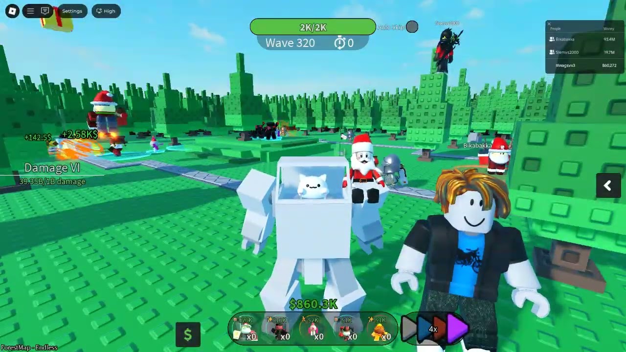 I play with Bika and his friend. in ball tower defense. part 3