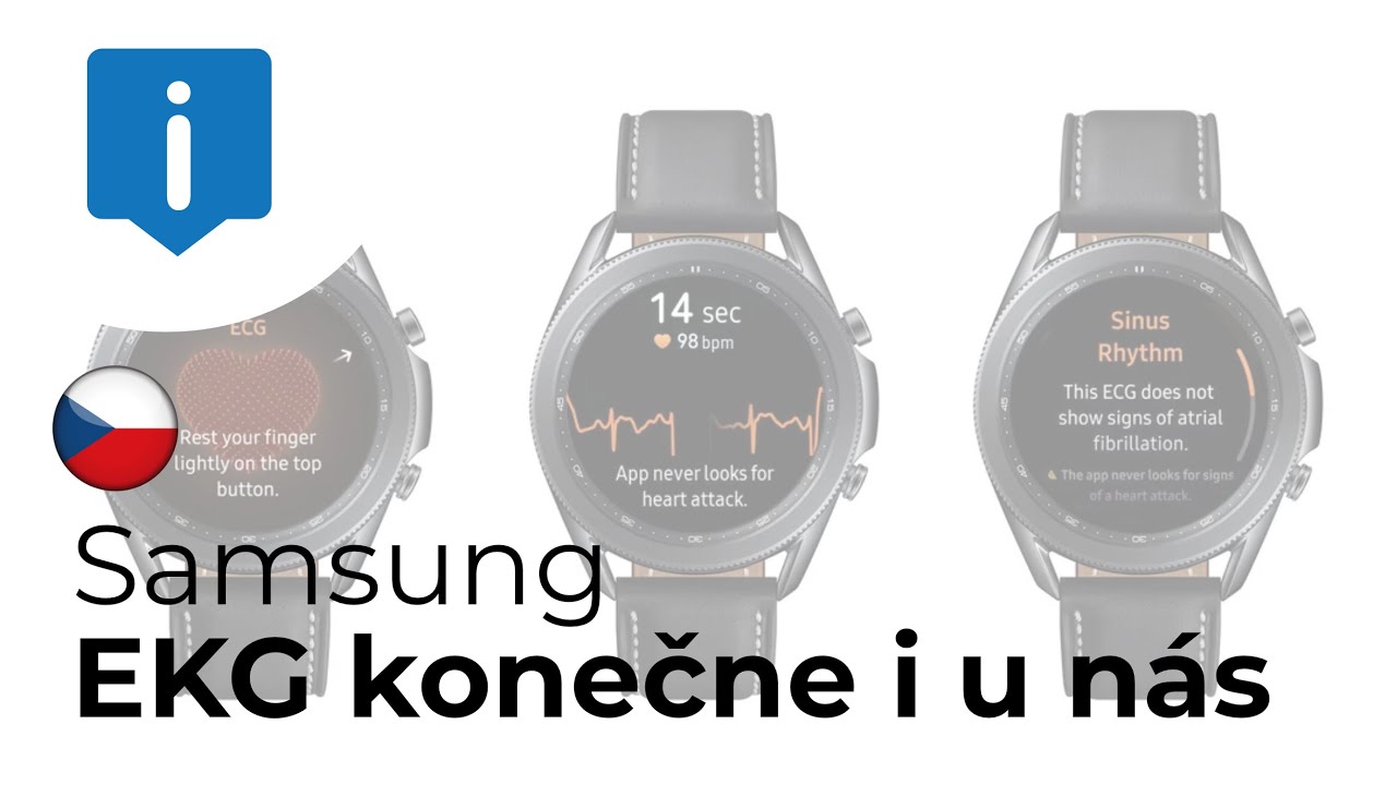 Samsung hodinky nově nabízejí EKG a měření tlaku! [CZ]
