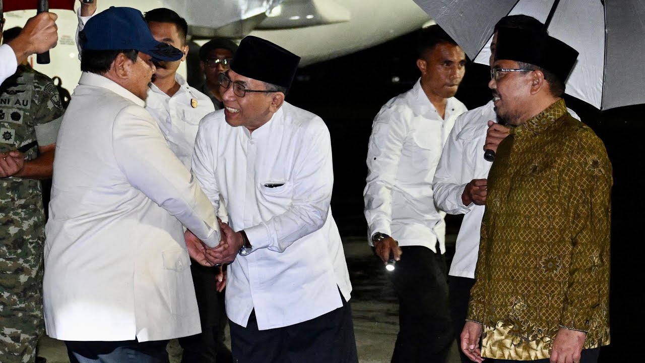 Presiden Prabowo Tiba di Jawa Timur Untuk Hadiri Mujahadah Kubro Satu Abad NU, Malang, 7 Feb 2026