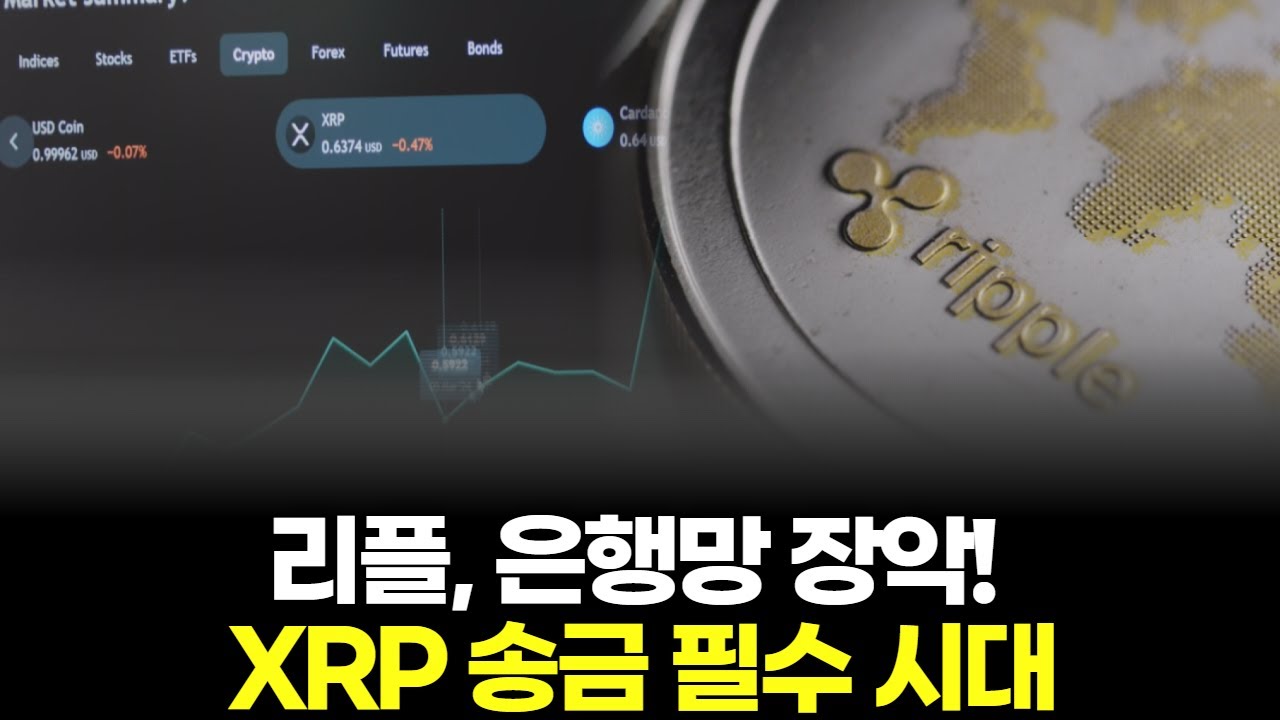 리플, 은행망 장악! XRP 송금 필수 시대