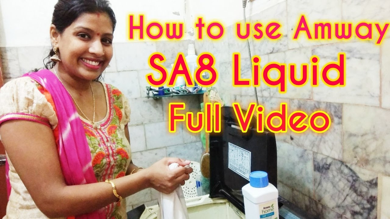 Amway SA8 Full Demonstration and How to use SA8 Liquid