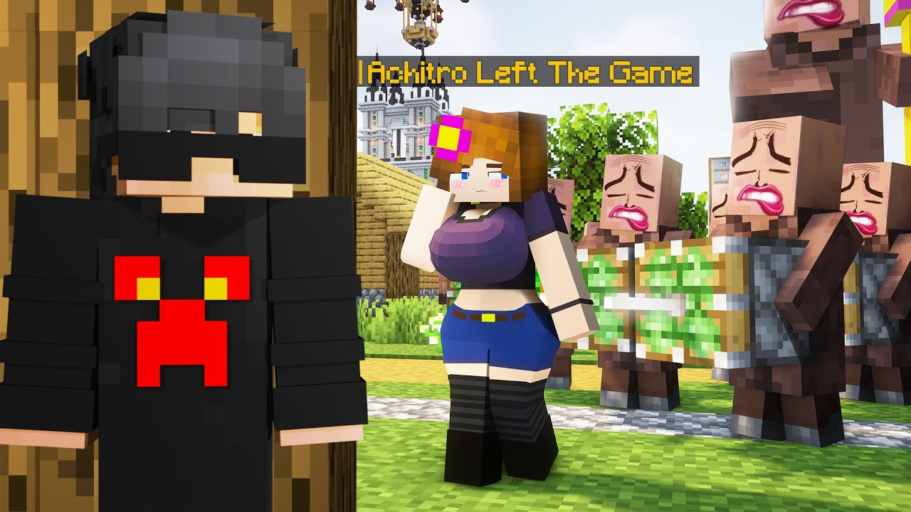 How Minecraft Villagers Act When You Leave the world.