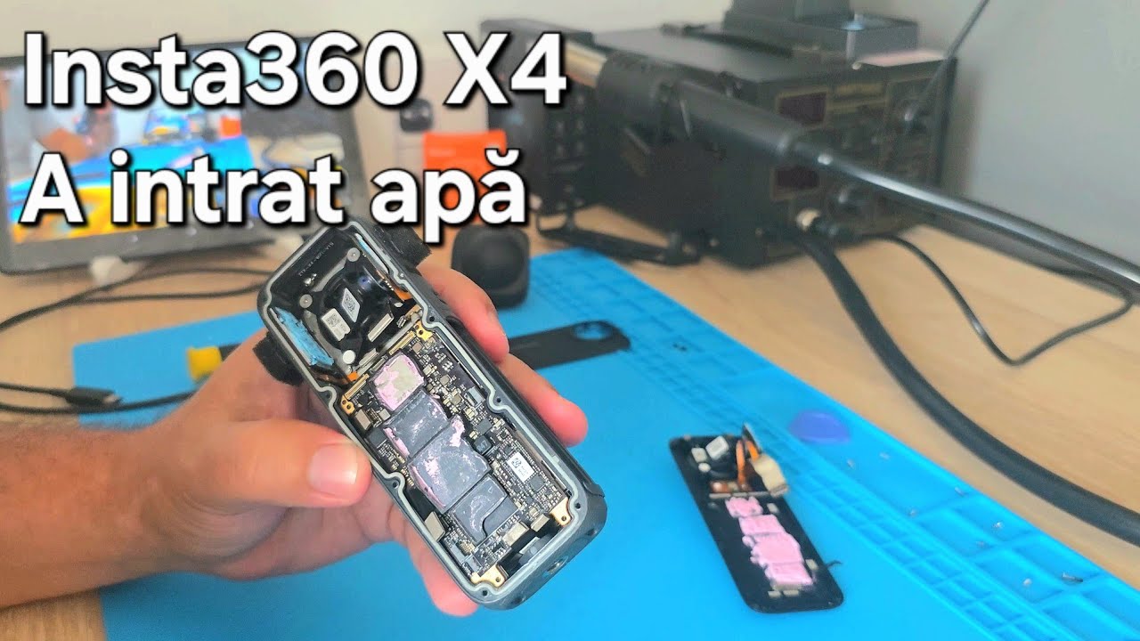 Insta360 X4 - a întrat apă – Dezasamblare după ce a intrat apă într-o cameră subacvatică