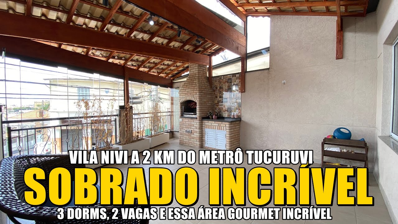 SOBRADO COM UMA ÁREA GOURMET INCRÍVEL A VENDA NA VILA NIVI ZONA NORTE DE SÃO PAULO
