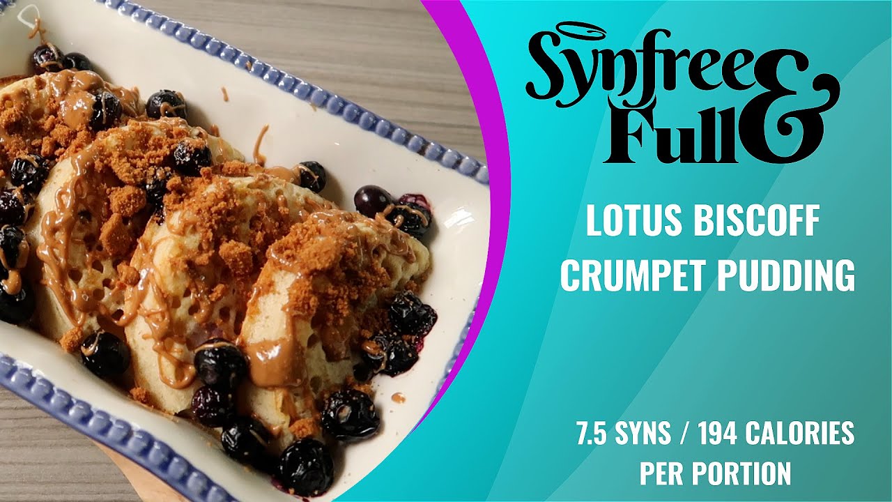 Lotus Biscoff Crumpet Pudding - 7.5 Syns / 194 Calories (Serves 2)
