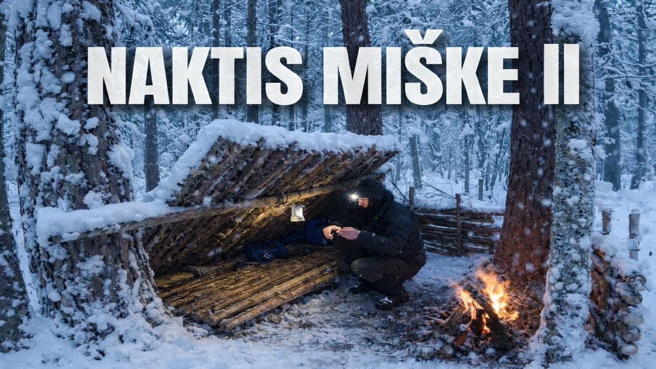 Miegojau miške | Apverstas laužas ir USA MRE