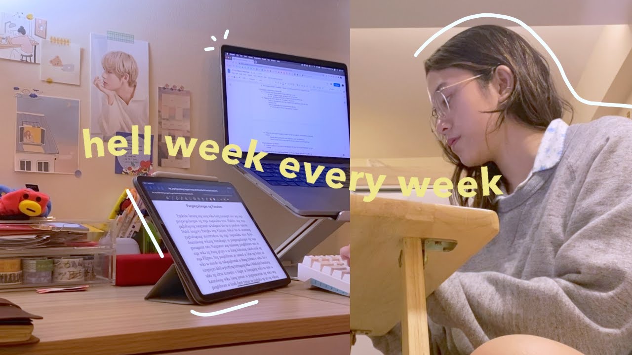 экзаменационная неделя в моей жизни в Up Diliman 🥱📚
