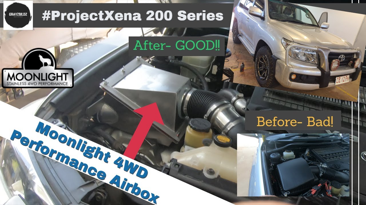 Land Cruiser 200 Series Airbox replacement tutorial- Moonlight Airbox installation DIY and review