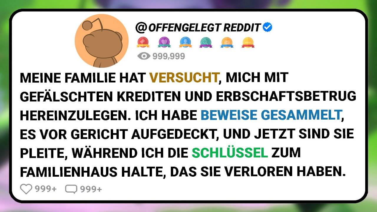 Meine Familie Hat Versucht, Mich Mit Gefälschten Krediten Und Erbschaftsbetrug Hereinzulegen.....