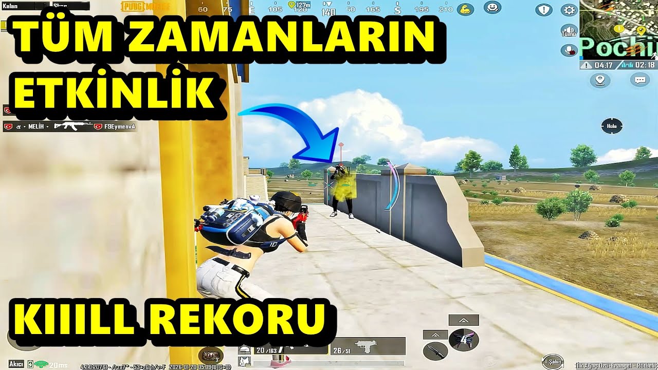 TÜM ZAMANLARIN ETKİNLİK KIIILLL REKORU ! BATUR GAME SOLO SQUAD PUBG MOBİLE
