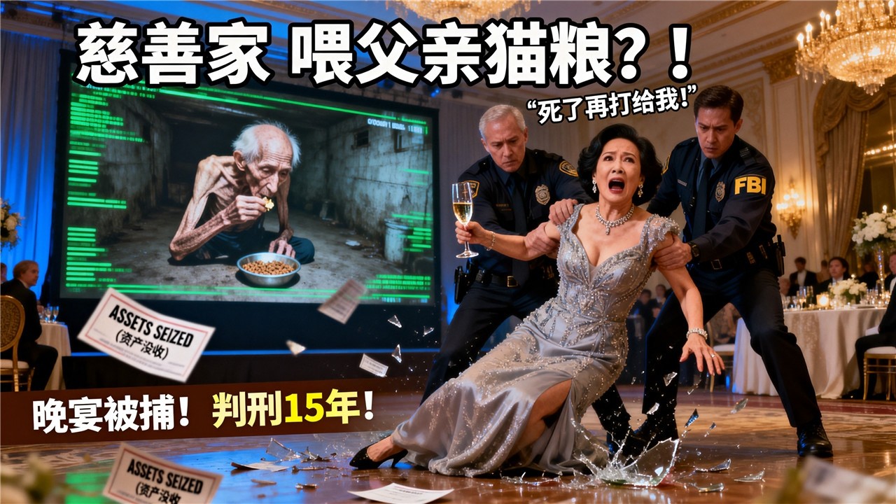 华人三兄妹把千万富翁父亲扔地下室喂猫粮，大姐怒吼