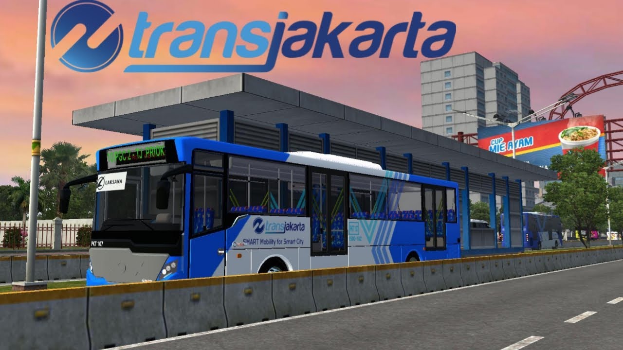 Busway [Transjakarta] II Versi Busidd Bus Simulator Indonesia