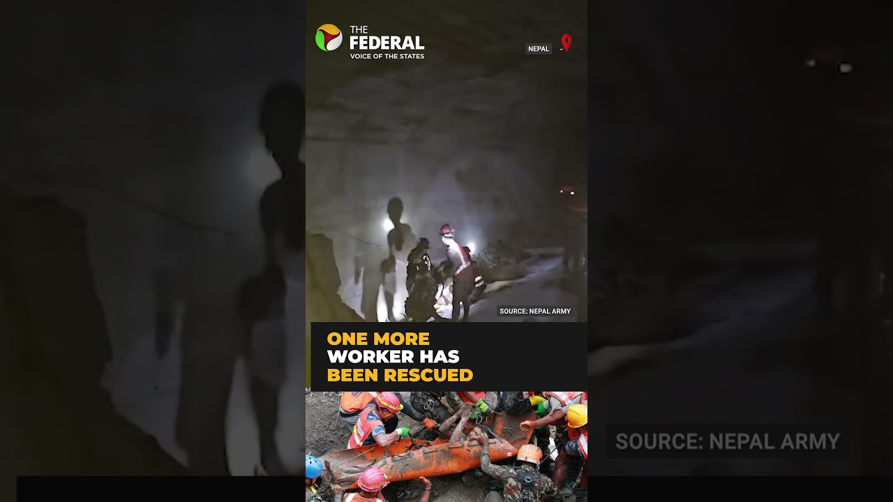 Nepal floods: Man rescued after 9 days inside tunnel | #shorts
