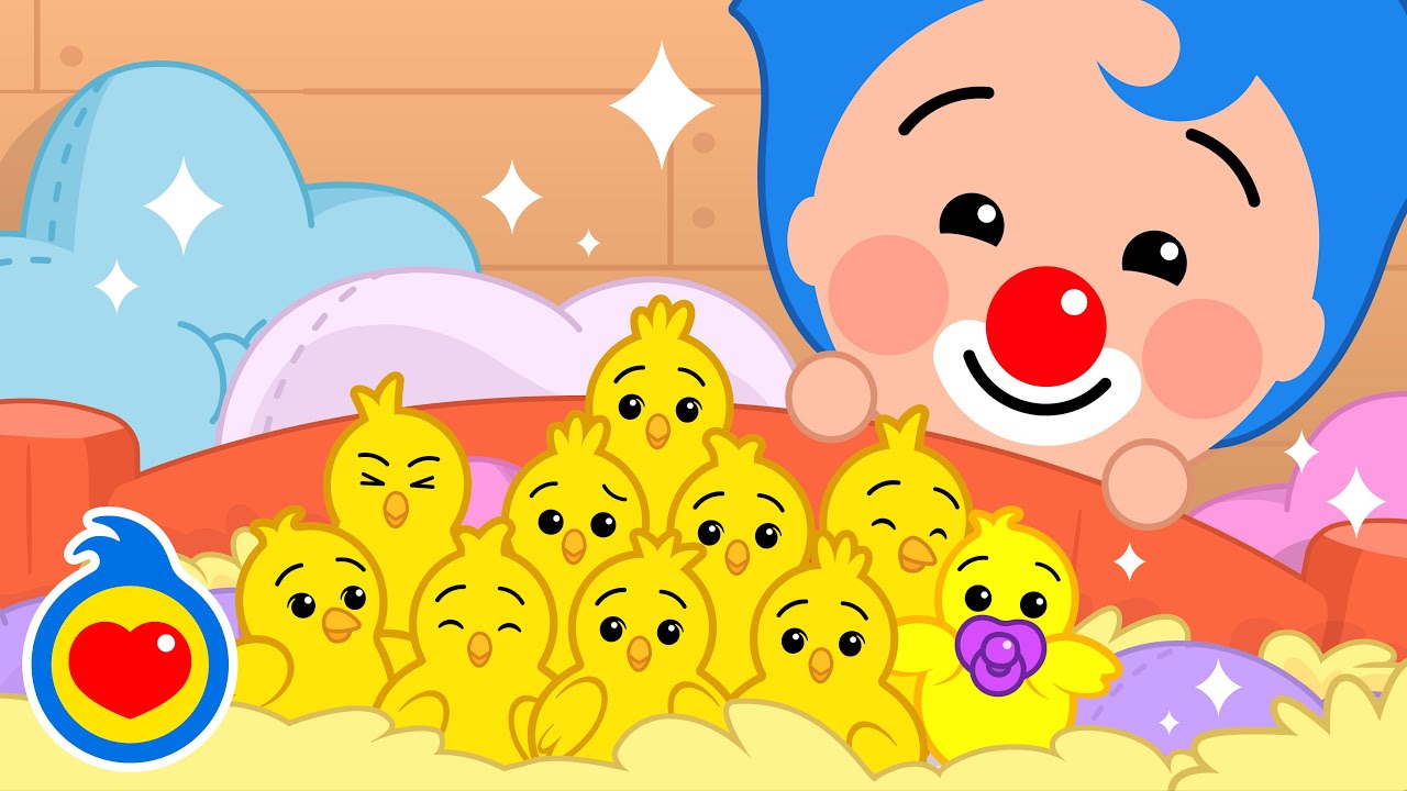 Diez En La Cama 🐥 Canciones Infantiles | Plim Plim