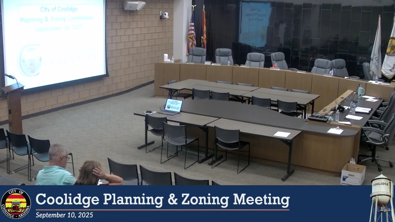 City of Coolidge, Arizona Planning & Zoning Meeting September 10, 2025